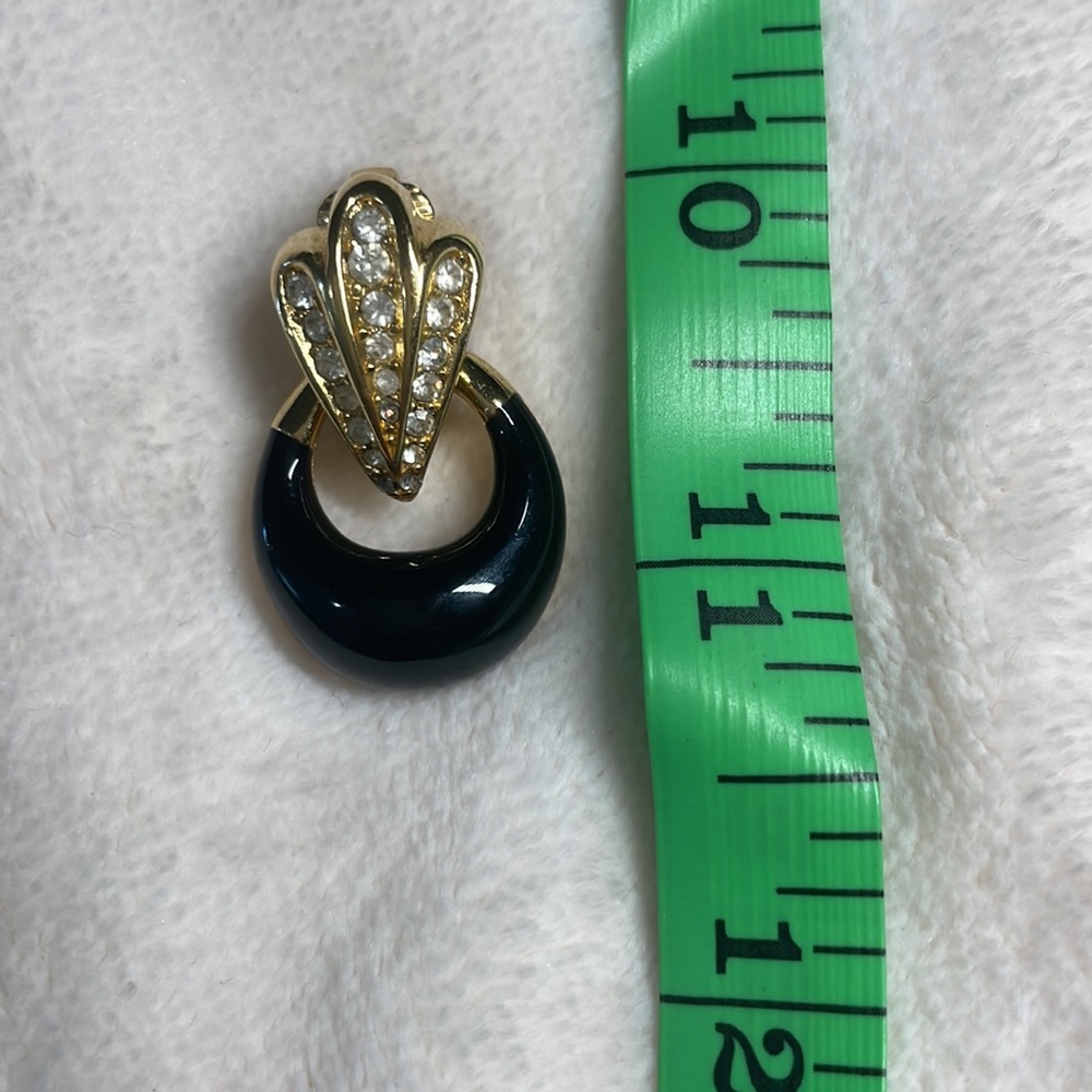 Christian Dior Vintage Grosse Gold Plated Clip-on Earrings - Picture 11 of 12